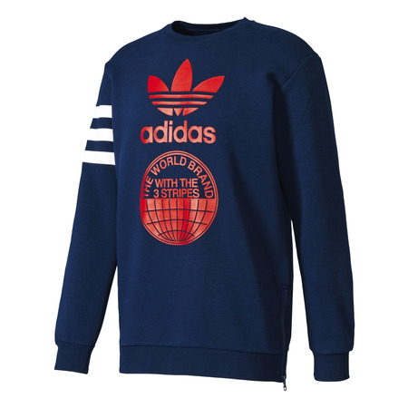 Adidas Originals Street Graphic Crew Sweatshirt (collegiate navy)