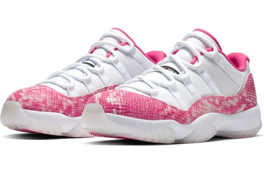 womens jordan 11 pink snakeskin