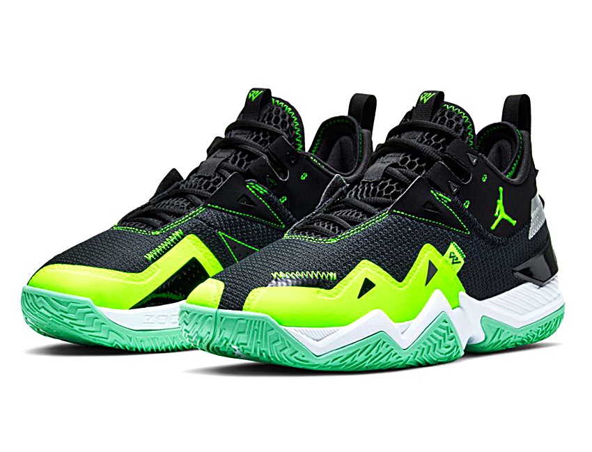 nike air jordan westbrook one take black volt