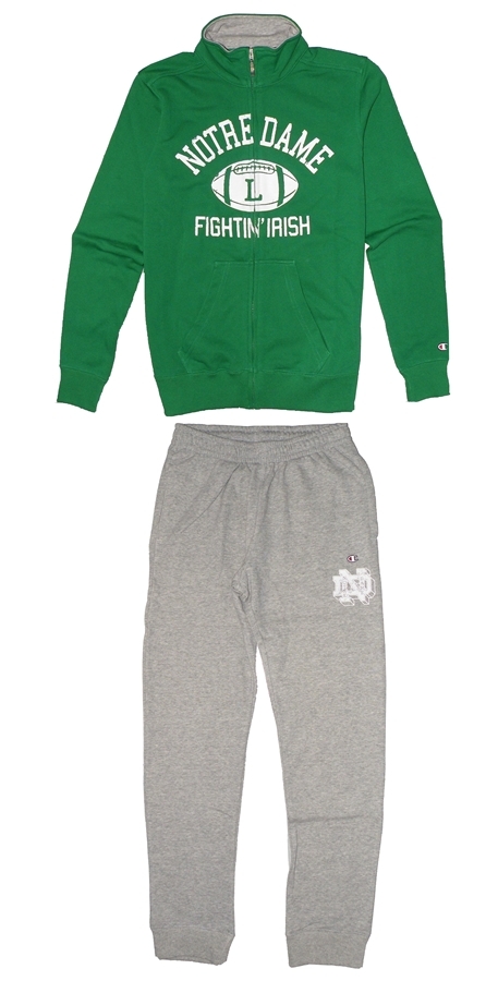 notre dame track suit