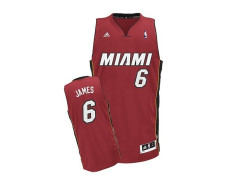 Camiseta NBA Swingman Lebron James Miami Heat (rojo/blanco)