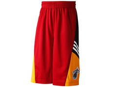 Adidas NBA Short Niño Heat Winter Hoops (granate/amarillo/negro)