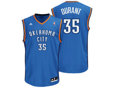Adidas NBA Replica Kevin Durant Jersey (azul)