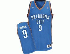 Camiseta NBA Bordados Adidas Serge Ibaka Oklahoma (azul)