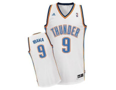 Camiseta NBA Bordados Adidas Serge Ibaka Thunder (branco)