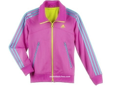 Adidas Chaqueta YGirls Rein Track Top (Rosa/Lima/Azul)