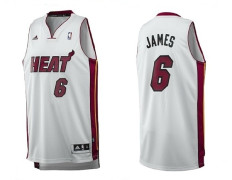 Adidas Jersey Bordado NBA Lebron James Miami Heat (white)