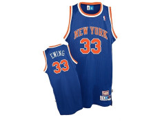 Adidas Camiseta Swingman Pat Ewing Knicks (azul/laranja)