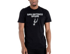 New Era San Anntonio Spurs Logo Tee (Black)