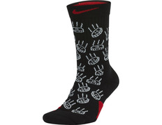 Nike Elite Basketball Graphic Crew Socks Coin Toss (010)