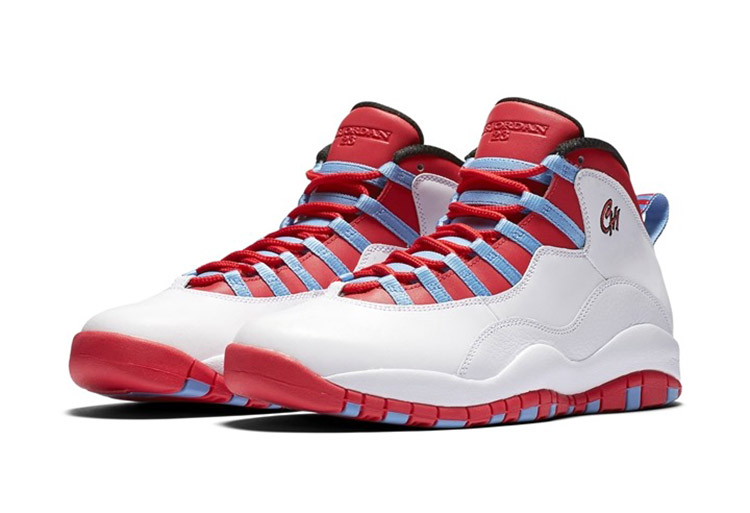 Air Jordan Retro 10 "Chicago Flag" (114/white/crimson/blue/black