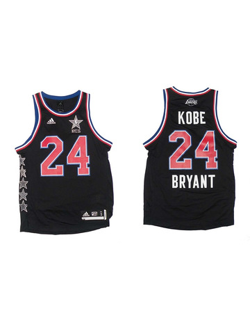 Camiseta Réplica Kobe Bryant All Star West NYC 15 (negro/rojo/blanco)