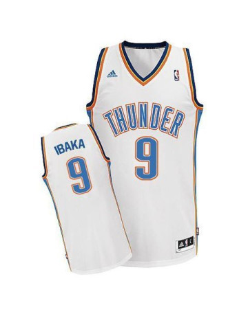 Camiseta NBA Bordados Adidas Serge Ibaka Thunder (branco)