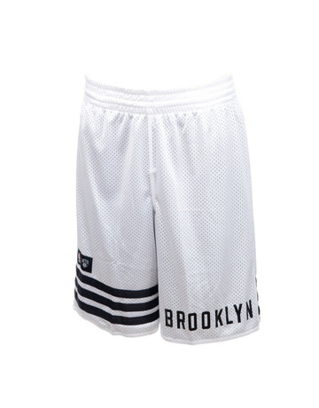 Adidas Short NBA Brooklyn Summer Run Reversible (blanco/negro)