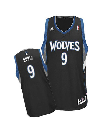Camiseta NBA Swingman Ricky Rubio Minnesota Timberwolves (negro)