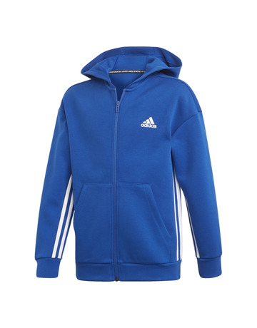 Adidas Junior YB MH 3-Stripes Full Zip Hoodie