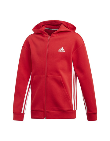 Adidas Junior YB MH 3-Stripes Full Zip Hoodie