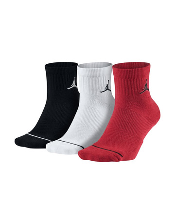 Jordan Jumpman High-Intensity Quarter Sock 3Pack (011/white/black/gym red)