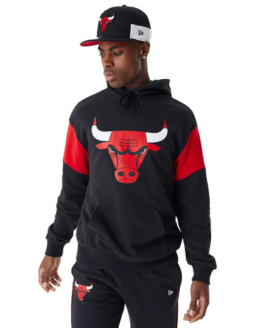 Hoodies and sweatshirts New Era NBA Tear Logo Hoodie Chicago Bulls Black