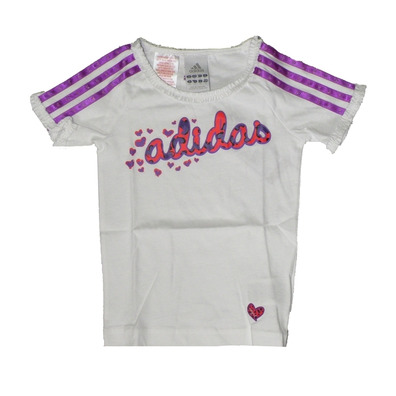 Adidas Logo T Adigirl (branco / roxo)