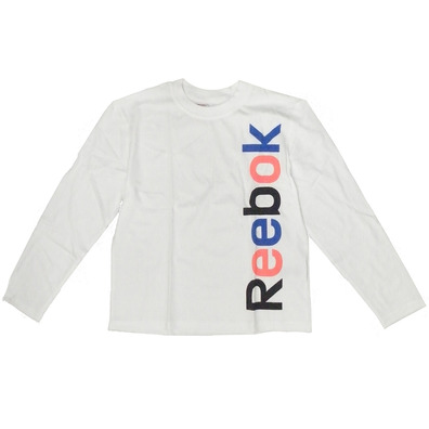 Reebok Camisa Crianças Logo Sport Tee M/L (branco)