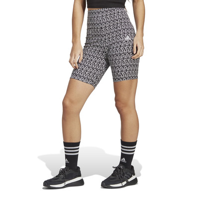 Adidas Allover Graphic Biker Shorts