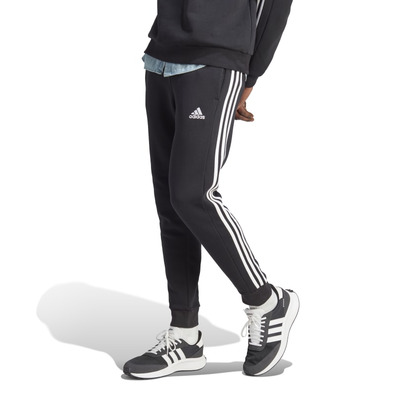 Adidas Essentials Fleece Slim fit 3-Stripes Pants "Black"