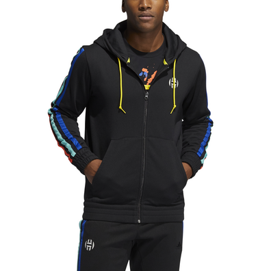 jaqueta adidas harden fleece fz masculina