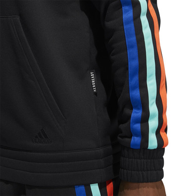 jaqueta adidas harden fleece fz masculina