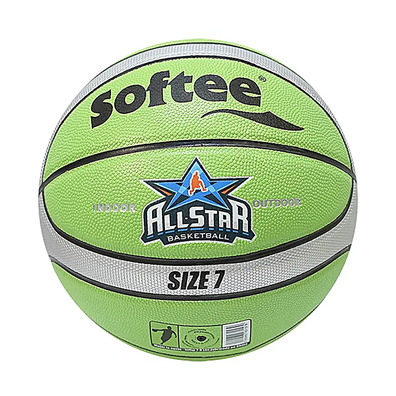 Leather Basketball Ball Softee All Star "Bright Green" (Talla 7)