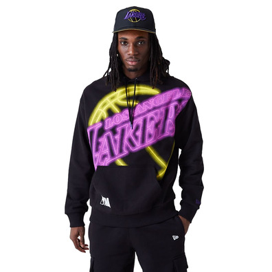 New Era NBA L.A Lakers Enlarged Neon Pollover Hoodie