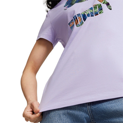 Puma CLASSICS Logo Infill Tee "Vivid Violet"