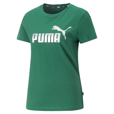 Puma ESS+ Metallic Logo Tee "Vine"