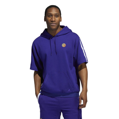 Adidas Donovan Mitchell SS Hoodie "Colleg Purple"