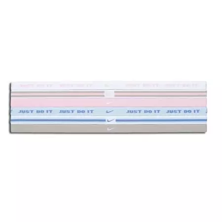 Nike Wide sport bands Assorted 6PK (branco/azul/rosado)