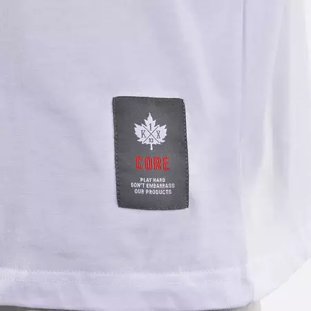 K1X Camiseta Core Hustle (Branco/Vermelho)