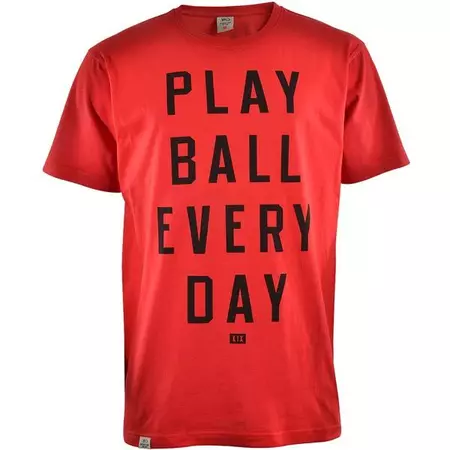 K1X Camiseta Ball Every Day Tee (Vermelho/Preto)