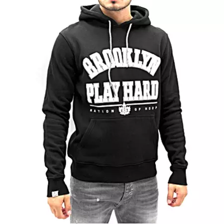 K1X Sudadera Brooklyn Play Hard (Preto/Branco)