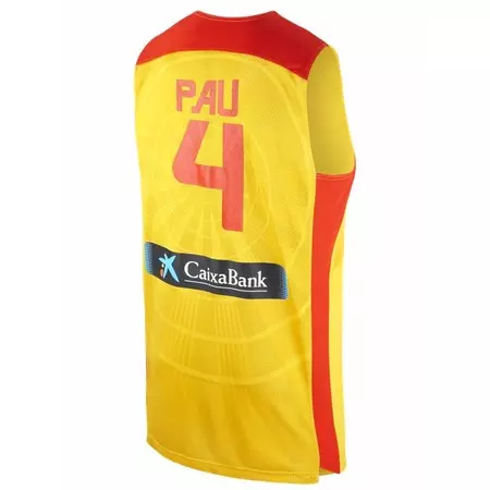 Camiseta Selección España Pau Gasol (740amarillo/rojo)