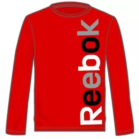 Reebok Camisa Crianças Logo Sport Tee M/L (vermelho)