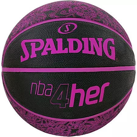 Balón Spalding NBA 4Her (Talla 6/negro/fuxia)