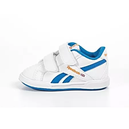 Reebok CL Solid Court 2V (branco/azul/mandarim)