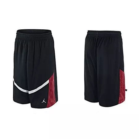 Short Jordan Flighten Up (010/negro/rojo/blanco)