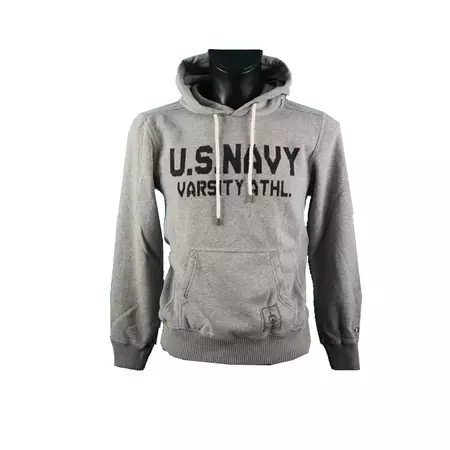 Champion Moletom Varsity Athletic U.S.A Navy (gris)