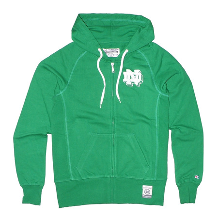 Champion University Of Notre Dame Hoodie Full-Zip Men´s (verde)