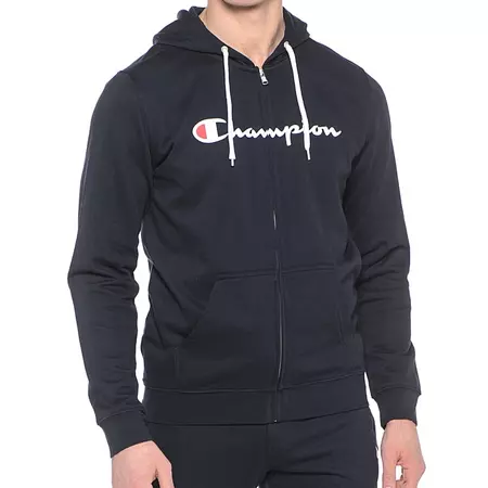 Champion Sudadera Homem Athletic Classic Logo Full-Zip (marino)