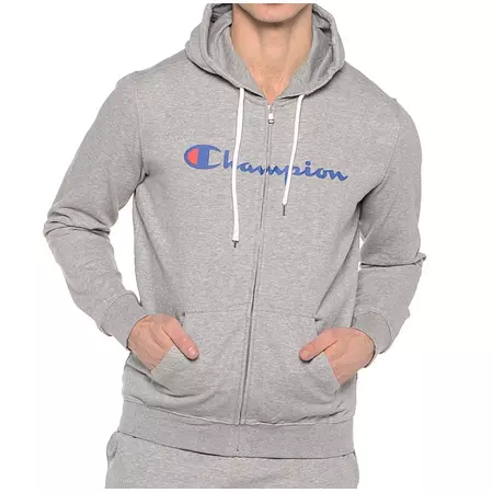 Champion Sudadera Homem Athletic Classic Logo Full-Zip (gris)