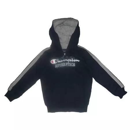 Champion Moletom Authentic Basic Graphic Full Zip (azul/cinza)