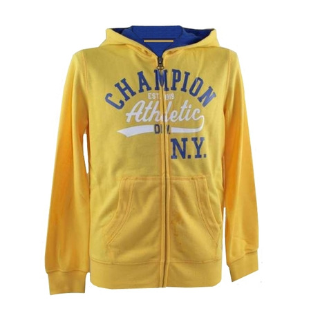 Champion Hoodie Full-Zip Athletic NY 1919 Kids (yellow/blue)