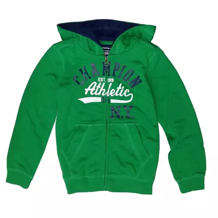 Champion Hoodie Full-Zip Athletic NY 1919 Kids (green/navy)